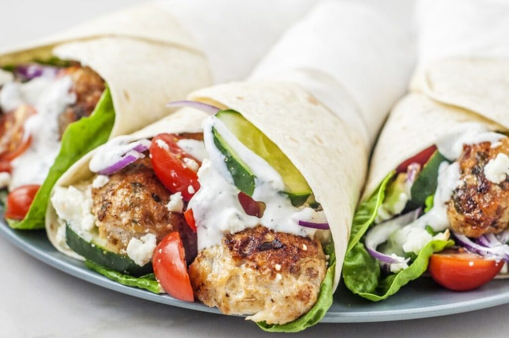 Chicken Kofta Wrap MediTerra Kitchen